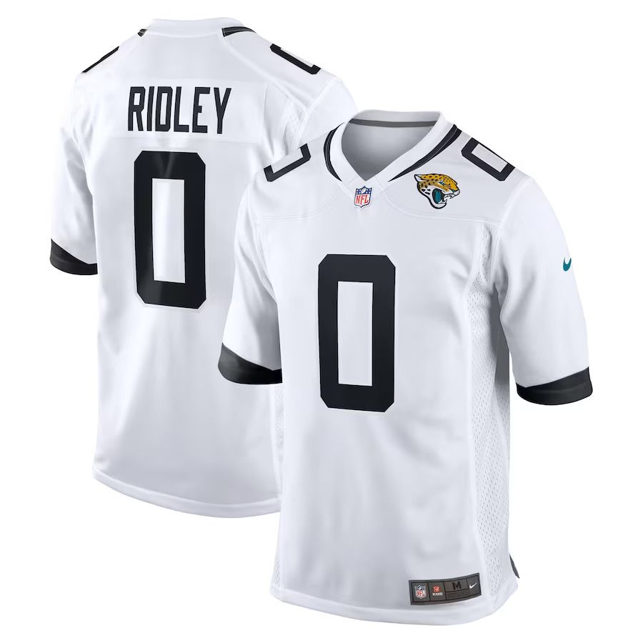 Men Jacksonville Jaguars 0 Calvin Ridley Nike White Game NFL Jersey